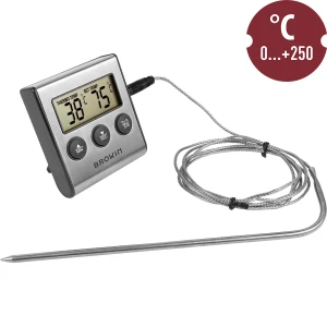 Termometr kuchenny elektroniczny z sondą -0+250 st - dotykowy ekran